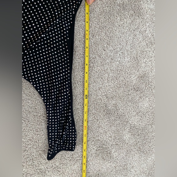 Cold Shoulder Rhinestone Top INC small - Picture 8 of 11